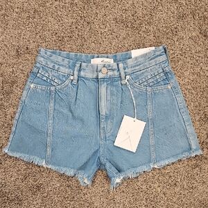KanCan Sky Blue High-Rise Denim Cutoff Shorts Size 3